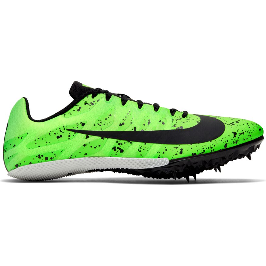 Nike Unisex Zoom Rival S 9 Track Spike Electric Green Black Pure Platinum 11